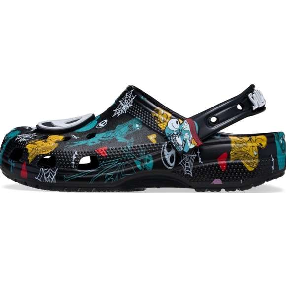 Crocs | The Nightmare Before Christmas | Jack & Sally Classic Clogs | Sz W11/M9 - Picture 11 of 13